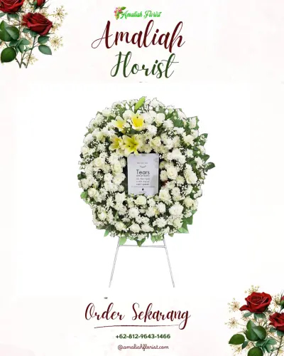 Krans Bunga Duka Cita di Pengasinan